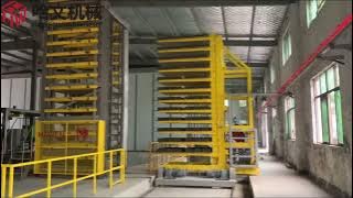 Fully automatic production line with curing chamber