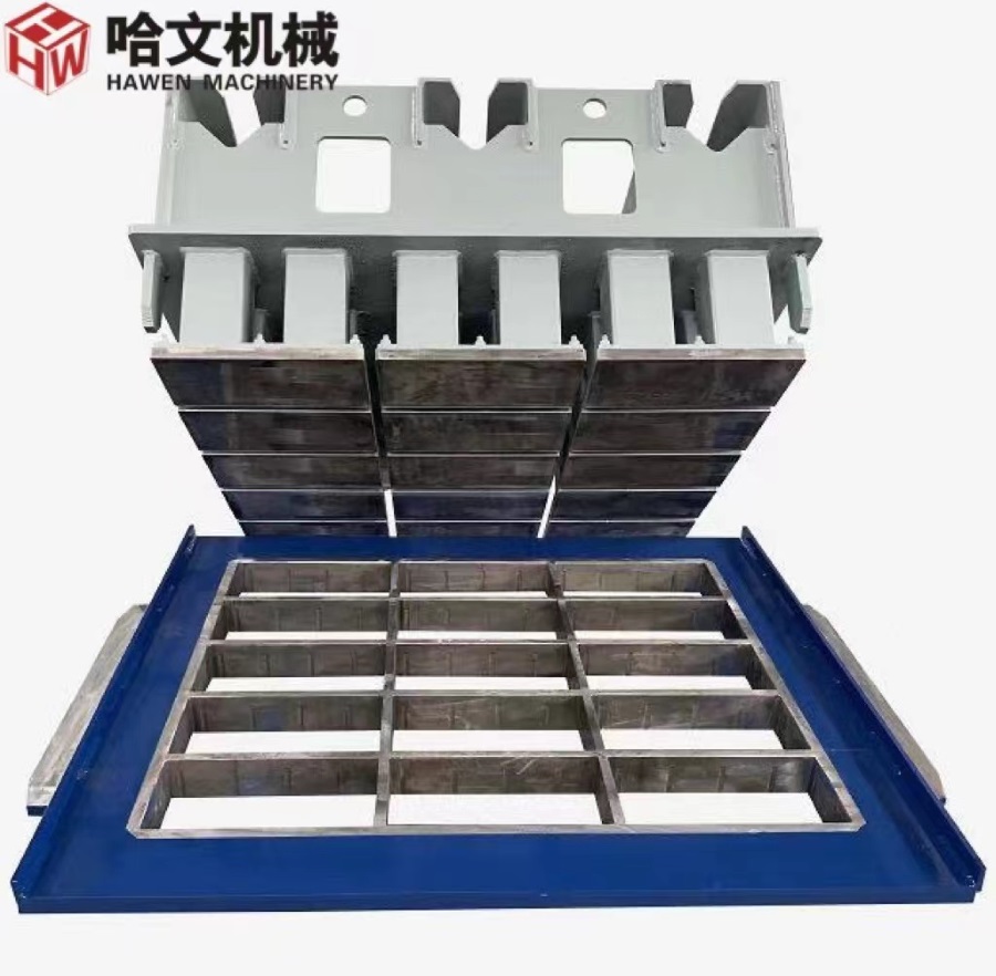 Interlocking paver mould for KVM block machine to customer in Russia