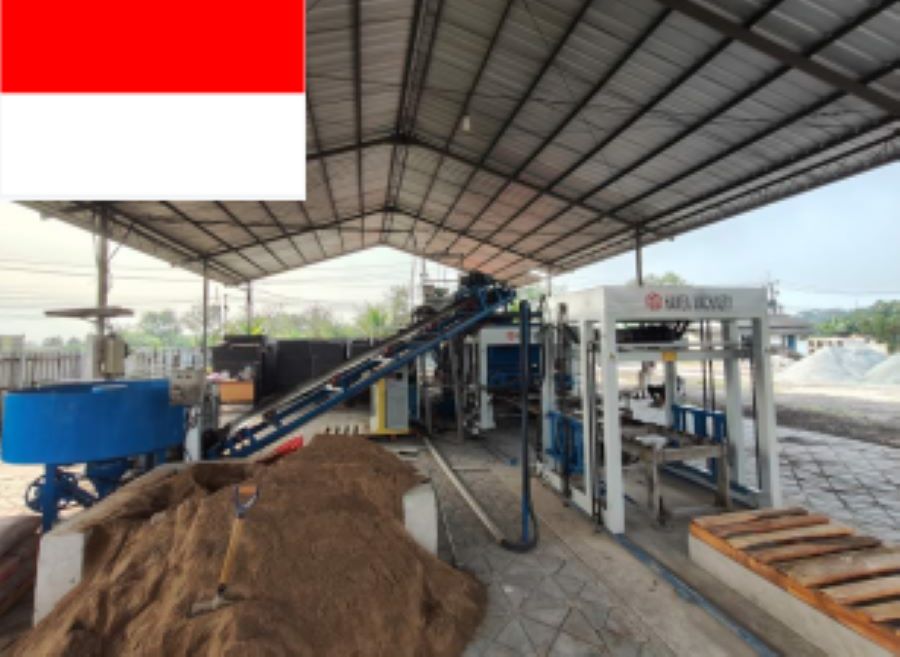 QT7-15 paver block making machine successful running in Jakarta,Indonesia.