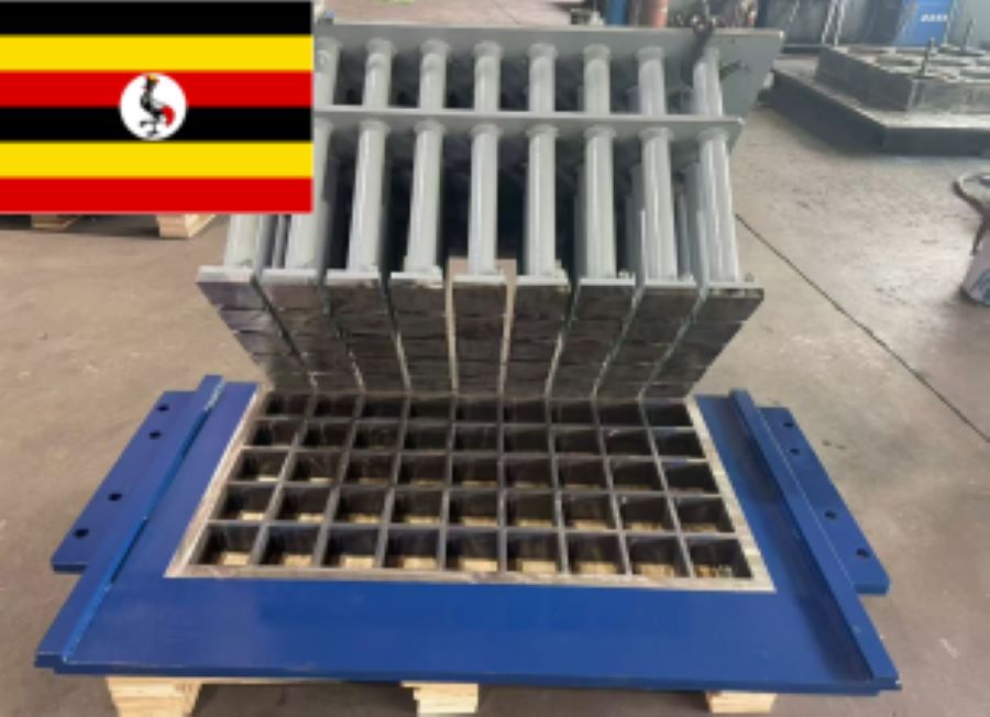 Stoneface paver mould for Italian block machine to client in Uganda