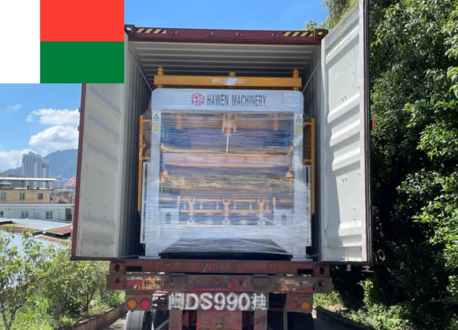 Delivery of Hawen QT5-15 Block Making Machine to Client in Madagascar