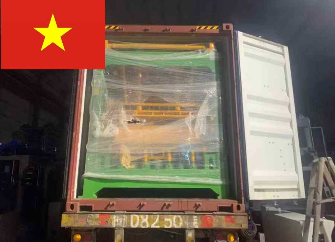 Delivery of Hawen QT12-15 Block Making Machine to Client in Vietnam