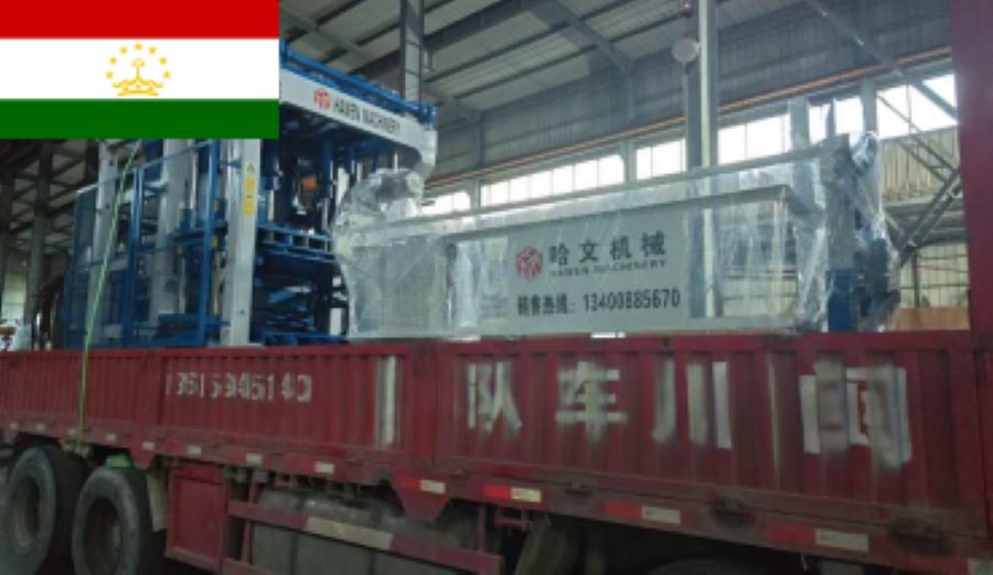 Hawen QT10-15 Block Making Machine delivered to client in  Tajikistan