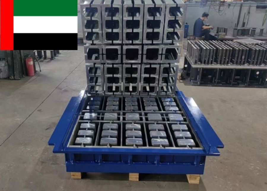 Hollow Block Mould Shipped to Customer in UAE