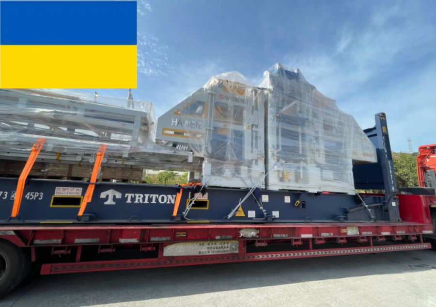 QT12 Block Making machine Shipped to Customer in Ukraine
