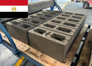QT10-15 Block Machine Successful Testing for Customer in Egypt