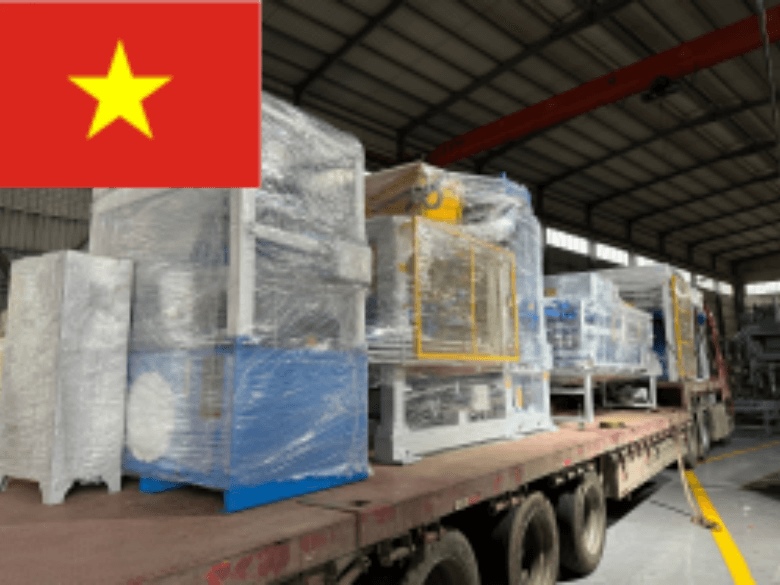 Hawen QT6-15 Automatic Block Making Plant Delivered to Client in Northern Vietnam