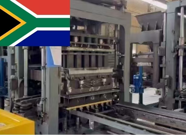 Hot Testing of QT8-15 Block Making Machine for a Customer in South Africa