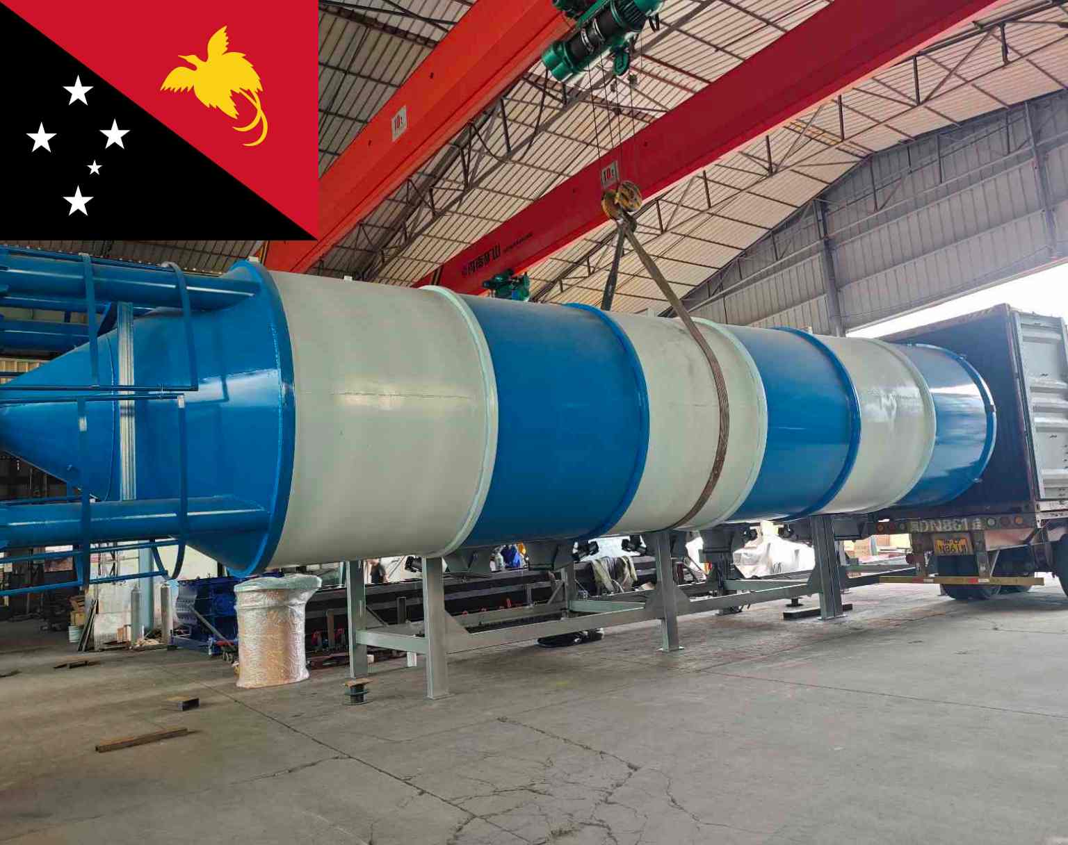 Hawen QT4-15 Block Making Machine Shipped to Client in Papua New Guinea