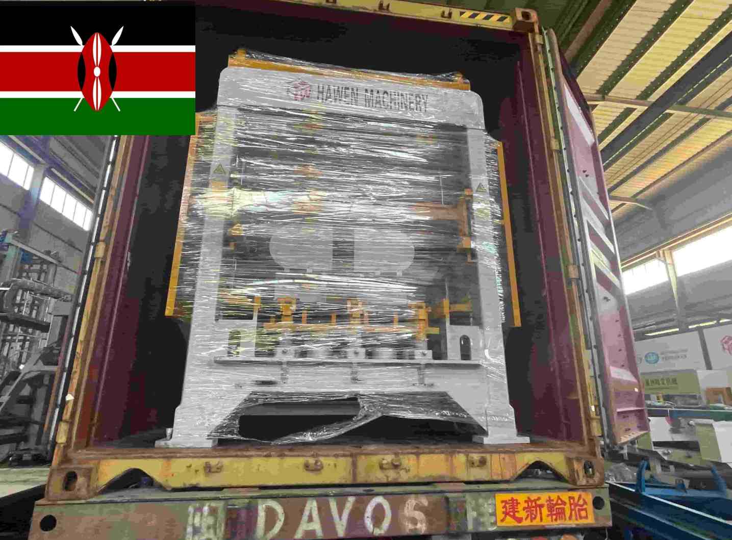 Hawen QT4-15 Block Making Machine Shipped to Client in Kenya