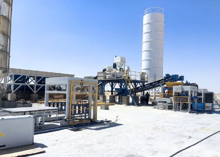 Batching and dual mixing system for base concrete and colored face mix